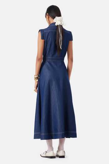 NOTEBOOK Kara Buttoned Midi Dress 