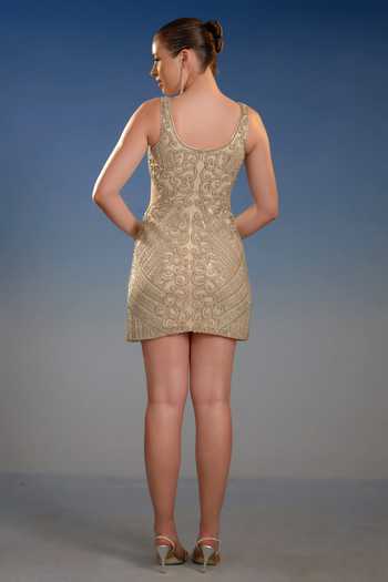 Bling Empire Imperial Embroidered Radiance Dress 