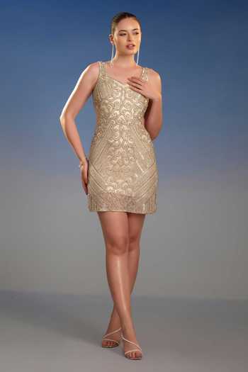 Bling Empire Imperial Embroidered Radiance Dress 