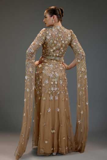 Bling Empire Imperial Blossom Cape Dress 