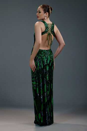 Bling Empire Vibrant Emerald Muse Gown 