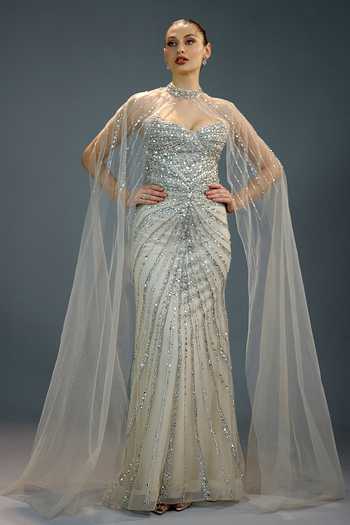 Bling Empire Grand Silver Symphony Gown 