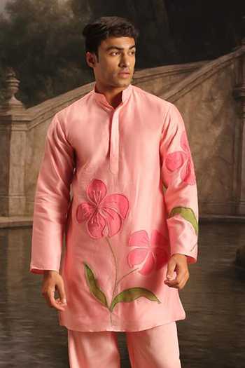 Meghstudio Elara Floral Embroidered Kurta Set 