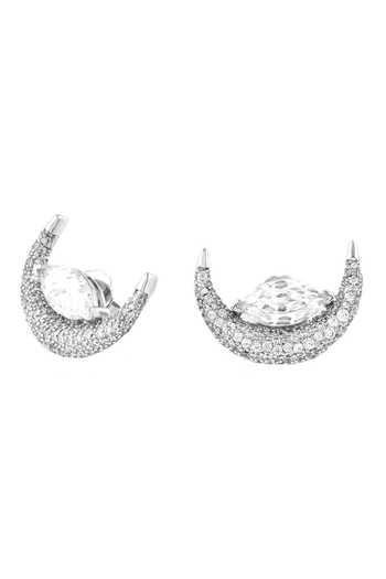Isharya_Silver Plated Evelina Opaline Stud Earrings _Online_at_Aza_Fashions