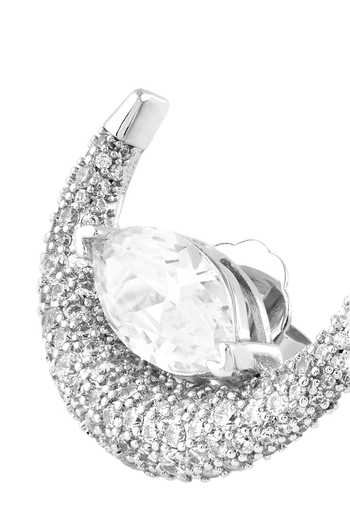 Buy_Isharya_Silver Plated Evelina Opaline Stud Earrings _Online_at_Aza_Fashions