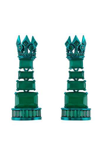 Isharya Alouette Emerald Dangler Earrings 