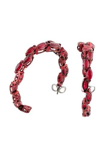 Isharya Aurelia Ruby Hoop Earrings 