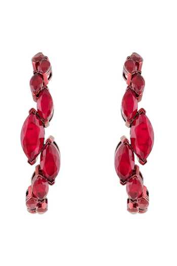 Isharya Aurelia Ruby Hoop Earrings 