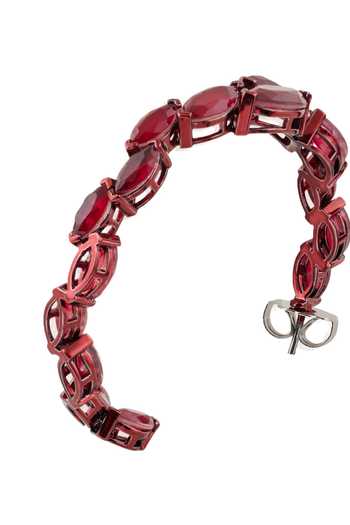 Isharya_Red Aurelia Ruby Hoop Earrings _Online_at_Aza_Fashions