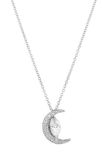 Isharya_Silver Plated Elara Opaline Pendant Necklace _Online_at_Aza_Fashions