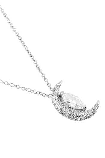 Buy_Isharya_Silver Plated Elara Opaline Pendant Necklace _Online_at_Aza_Fashions