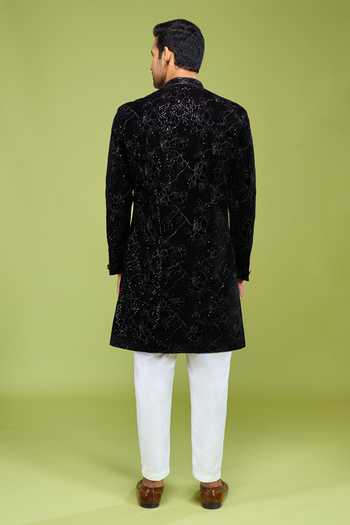 Arihant Rai Sinha Thread Embroidered Sherwani & Pant Set 