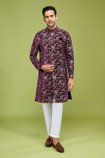 Arihant Rai Sinha Embroidered Sherwani & Pant Set 