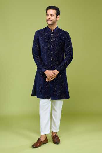 Arihant Rai Sinha Thread & Sequin Embroidered Sherwani Set 
