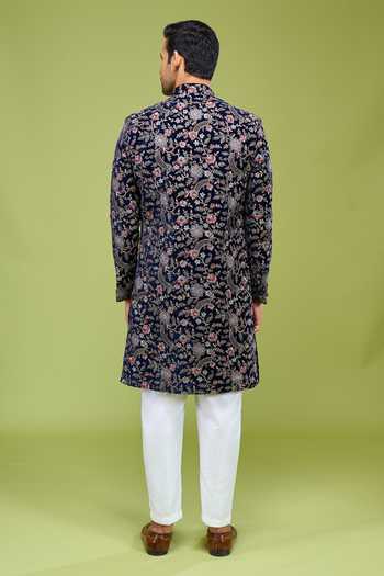 Arihant Rai Sinha Thread Sequin Embroidered Sherwani Set 