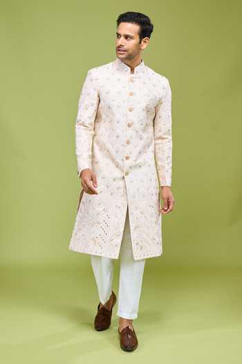 Arihant Rai Sinha Thread & Sequin Embroidered Sherwani Set 