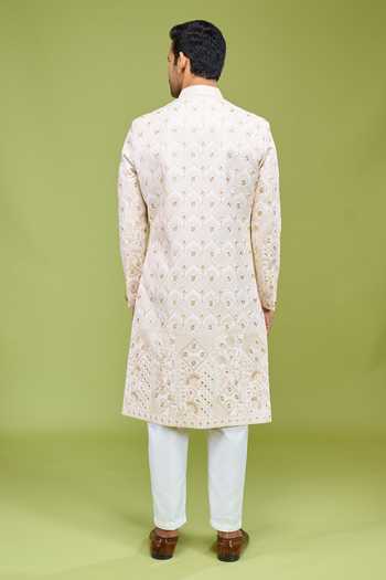 Arihant Rai Sinha Thread & Sequin Embroidered Sherwani Set 