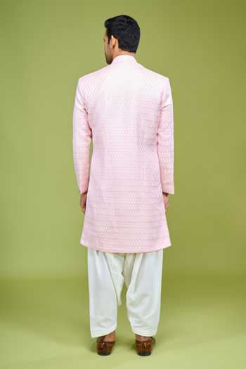 Arihant Rai Sinha Sequin Embroidered Sherwani & Patiala Pant Set 