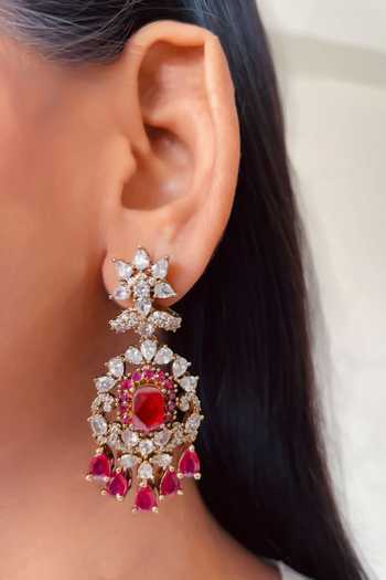 PRERTO Elina Moissanite Polki Kundan Choker Set