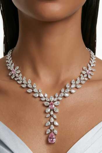 PRERTO Dania Zircon Compressed Necklace Set
