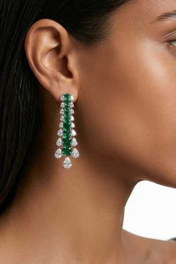PRERTO Basma Zircon Drop Pendant Necklace Set