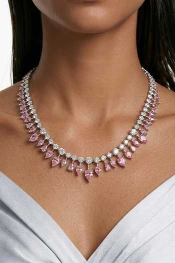 PRERTO Medha Zircon Statement Necklace Set 