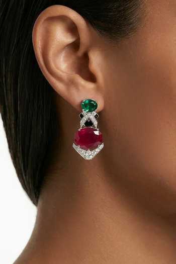 PRERTO Aarohi Zircon Studded Necklace Set 