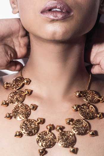 Dhwani Bansal Jewellery Mayasaar Filigree Necklace 