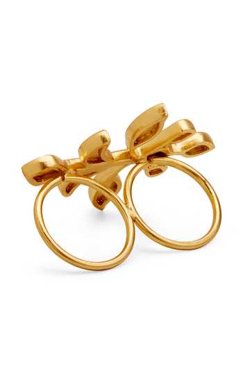 Dhwani Bansal Jewellery Multi Color Iri Double Finger Ring Online at Aza Fashions Dhwani Bansal Jewellery_Multi Color Iri Double Finger Ring _Online_at_Aza_Fashions