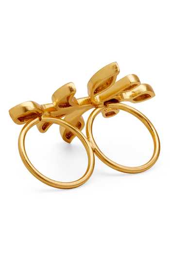 Dhwani Bansal Jewellery Multi Color Iri Double Finger Ring Online at Aza Fashions Dhwani Bansal Jewellery_Multi Color Iri Double Finger Ring _Online_at_Aza_Fashions
