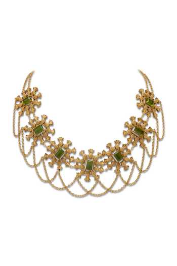 Dhwani Bansal Jewellery Pina Gemstone Embellished Necklace 