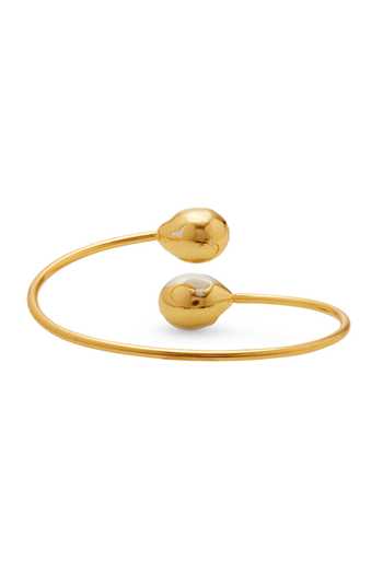 Dhwani Bansal Jewellery_Gold Plated Reva Baroque Pearl Embellished Bracelet _Online_at_Aza_Fashions