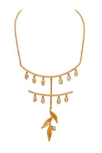 Dhwani Bansal Jewellery Zuri Baroque Pearl Drop Necklace