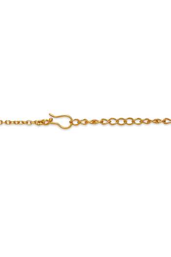 Dhwani Bansal Jewellery Gold Plated Tala Textured Pendant Necklace Online at Aza Fashions Dhwani Bansal Jewellery_Gold Plated Tala Textured Pendant Necklace _Online_at_Aza_Fashions
