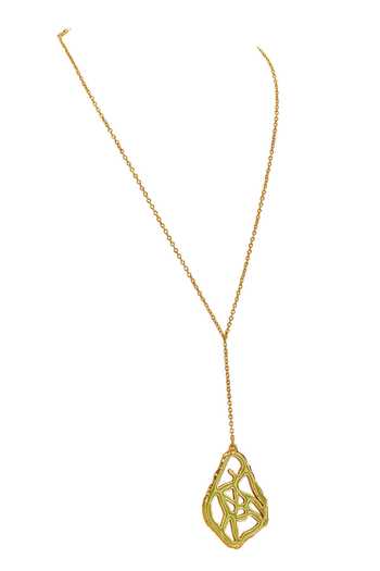 Buy Dhwani Bansal Jewellery Gold Plated Tala Textured Pendant Necklace Online at Aza Fashions Buy_Dhwani Bansal Jewellery_Gold Plated Tala Textured Pendant Necklace _Online_at_Aza_Fashions