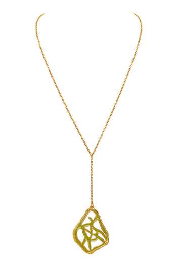 Dhwani Bansal Jewellery Tala Textured Pendant Necklace 