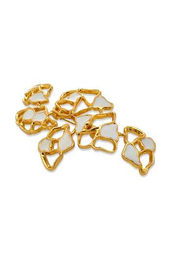 Dhwani Bansal Jewellery Gaia Textured Pattern Brooch