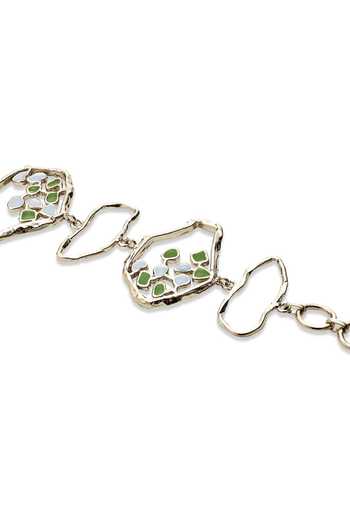 Buy Dhwani Bansal Jewellery Blue Terra Textured Pattern Bracelet Online at Aza Fashions Buy_Dhwani Bansal Jewellery_Blue Terra Textured Pattern Bracelet _Online_at_Aza_Fashions