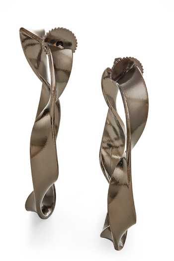Buy Dhwani Bansal Jewellery Grey Sinna Twisted Hoop Earrings Online at Aza Fashions Buy_Dhwani Bansal Jewellery_Grey Sinna Twisted Hoop Earrings _Online_at_Aza_Fashions