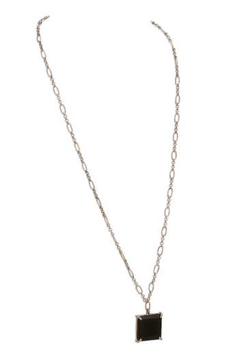 Buy_Dhwani Bansal Jewellery_Black Blanco Chain Pendant Necklace _Online_at_Aza_Fashions