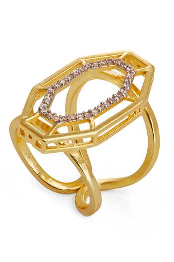 Dhwani Bansal Jewellery Syra Cubic Zirconia Embellished Ring 