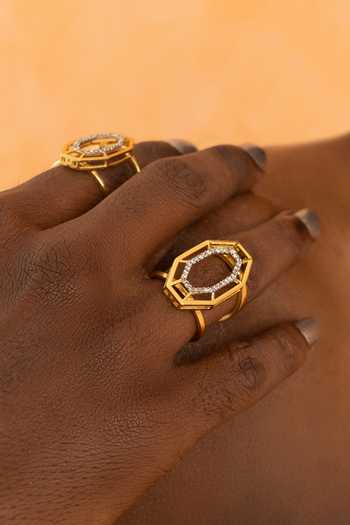 Dhwani Bansal Jewellery Syra Cubic Zirconia Embellished Ring 