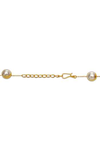 Dhwani Bansal Jewellery_White Selene Baroque Shell Pearl Necklace _Online_at_Aza_Fashions