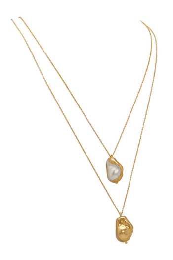 Buy Dhwani Bansal Jewellery Gold Plated Kora Layered Pendant Necklace Online at Aza Fashions Buy_Dhwani Bansal Jewellery_Gold Plated Kora Layered Pendant Necklace _Online_at_Aza_Fashions