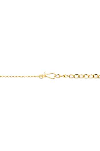 Dhwani Bansal Jewellery White Zooni Textured Leaf Motif Necklace Online at Aza Fashions Dhwani Bansal Jewellery_White Zooni Textured Leaf Motif Necklace _Online_at_Aza_Fashions