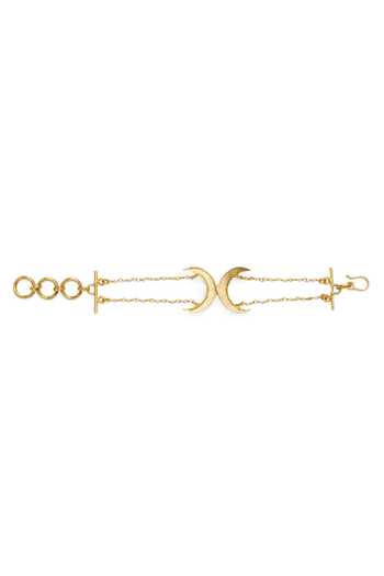 Dhwani Bansal Jewellery Gold Plated Noor Crescent Moon Motif Bracelet Online at Aza Fashions Dhwani Bansal Jewellery_Gold Plated Noor Crescent Moon Motif Bracelet _Online_at_Aza_Fashions
