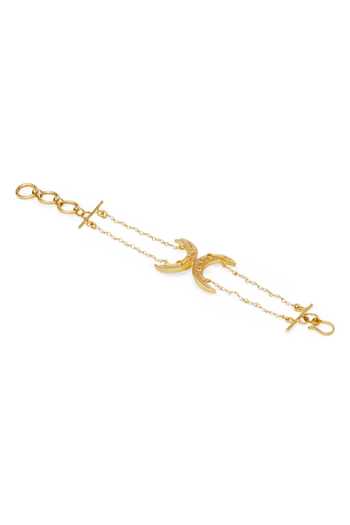 Dhwani Bansal Jewellery Noor Crescent Moon Motif Bracelet 