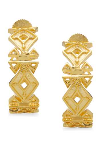 Dhwani Bansal Jewellery Safa Cutwork Hoops 