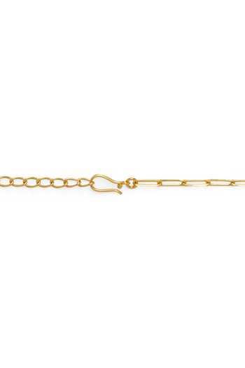 Dhwani Bansal Jewellery Gold Plated Cruz Cross Pendant Necklace Online at Aza Fashions Dhwani Bansal Jewellery_Gold Plated Cruz Cross Pendant Necklace _Online_at_Aza_Fashions