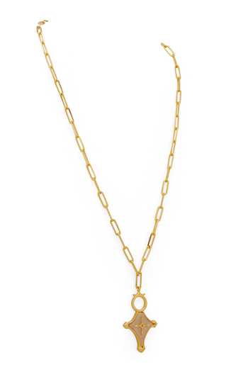 Buy Dhwani Bansal Jewellery Gold Plated Cruz Cross Pendant Necklace Online at Aza Fashions Buy_Dhwani Bansal Jewellery_Gold Plated Cruz Cross Pendant Necklace _Online_at_Aza_Fashions